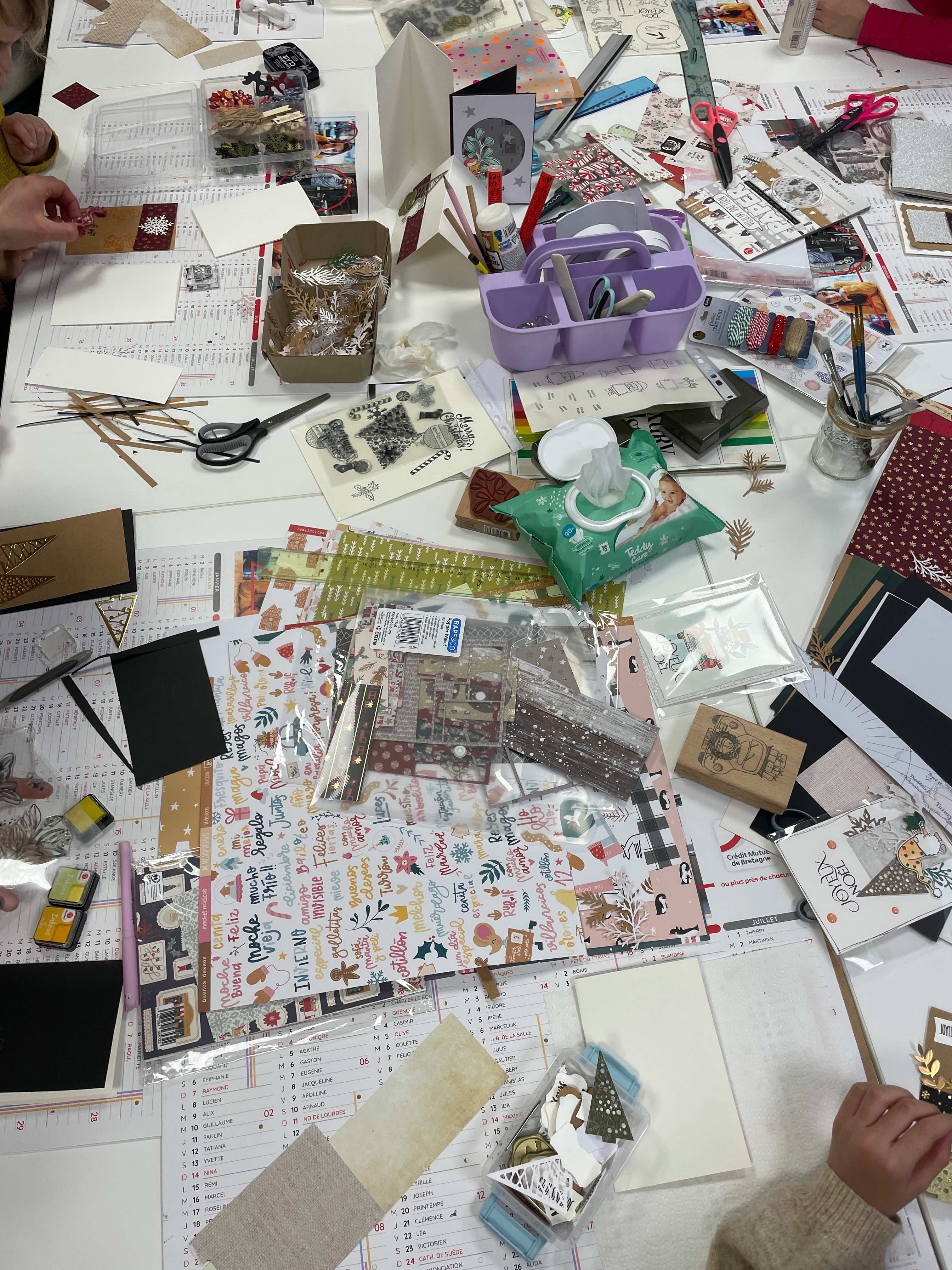 Le rangement qui m'attend en fin d'atelier